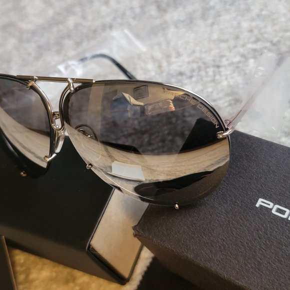 Porsche Design Model P8650 Aviator Titanium Sunglass  New Porsche Design Sunglasses